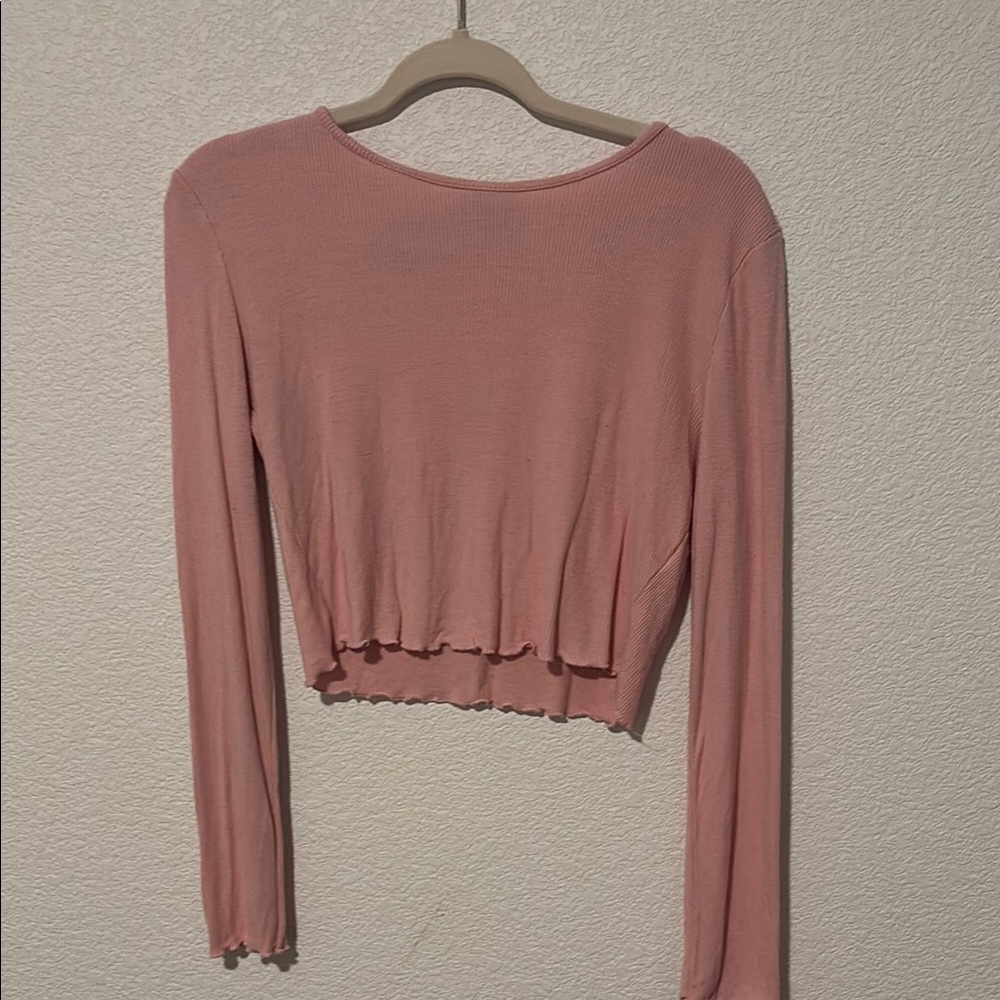Pink Long Sleeve Women's Top